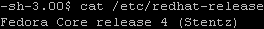 cat /etc/redhat/release